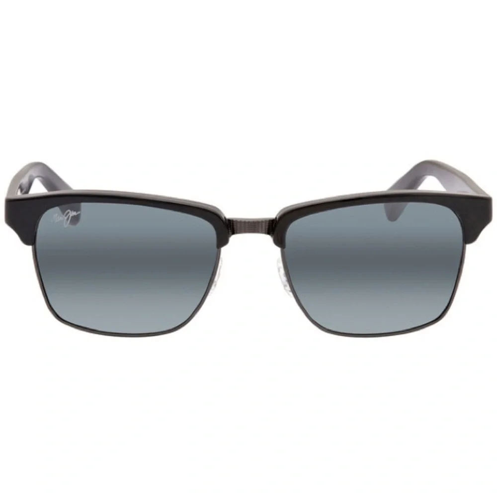 Kawika Neutral Grey Square Unisex Sunglasses